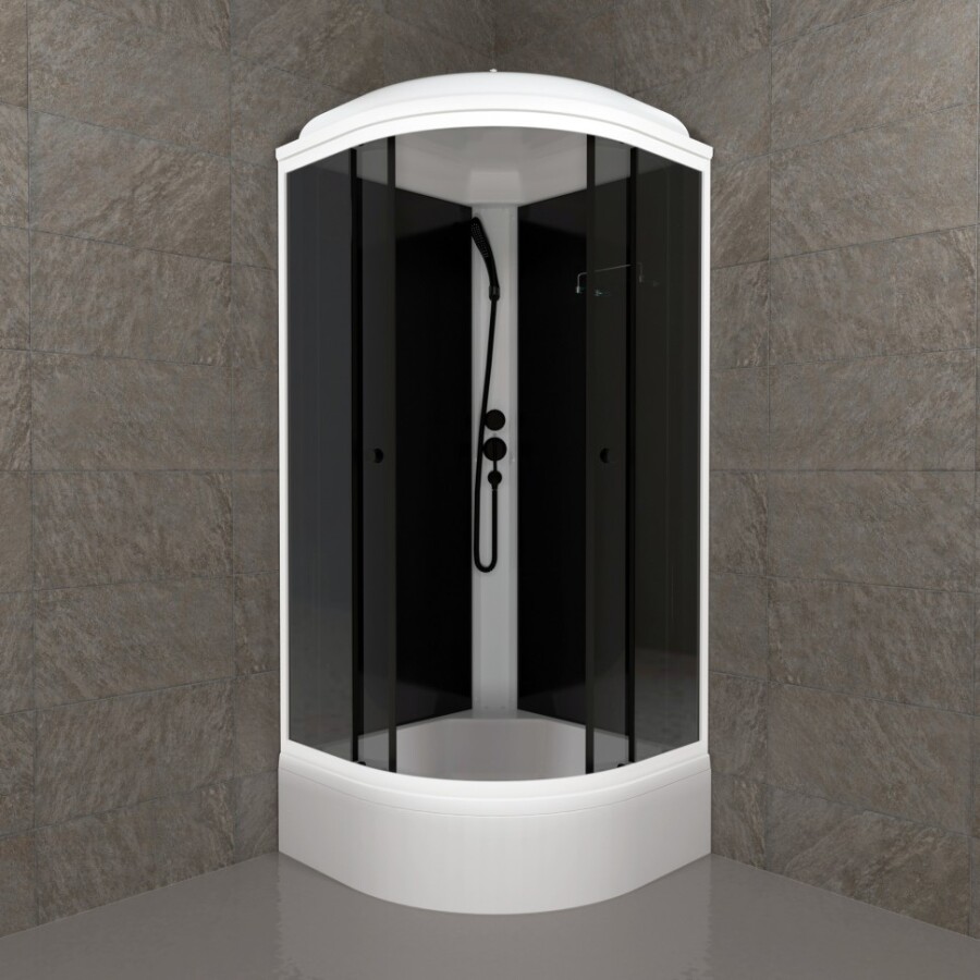 Triton Душевая Кабина Грэй-Блэк 90*90 В Щ0000067303