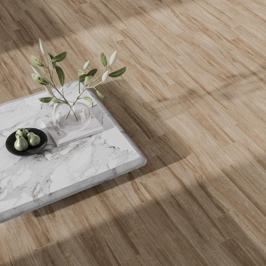 Керамический гранит Kerama Marazzi Прованс Лавр бежевый тёмный матовый обрезной 13x80x0,9 KM1380G0021R