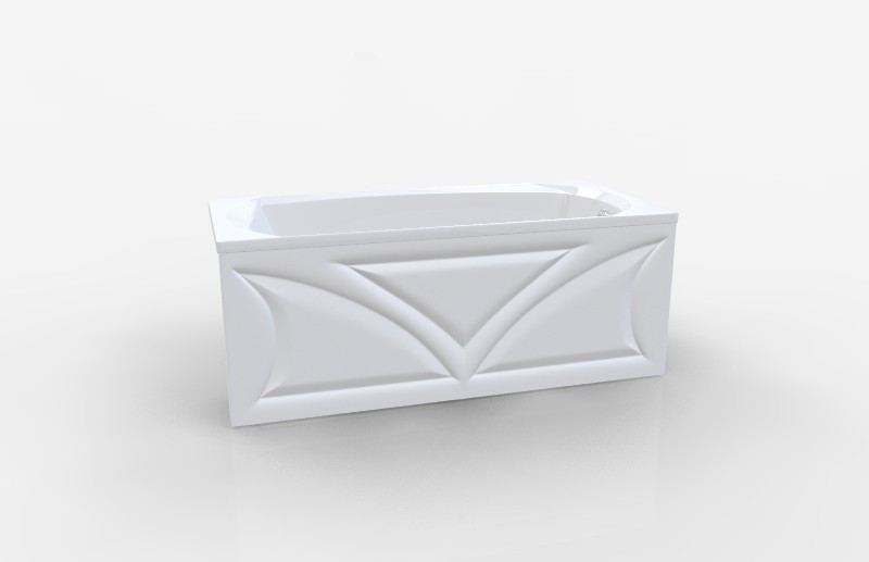 1 Marka Elegance 160*70 ванна акриловая прямоугольная 01эл1670