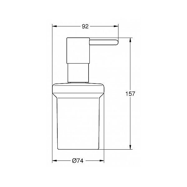 Grohe Essentials 40394001 дозатор жидкого мыла стеклянный