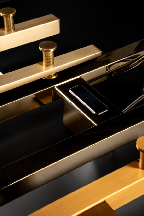 Полотенцесушитель электрический 170W Boheme Duo Matt Gold 728-MG