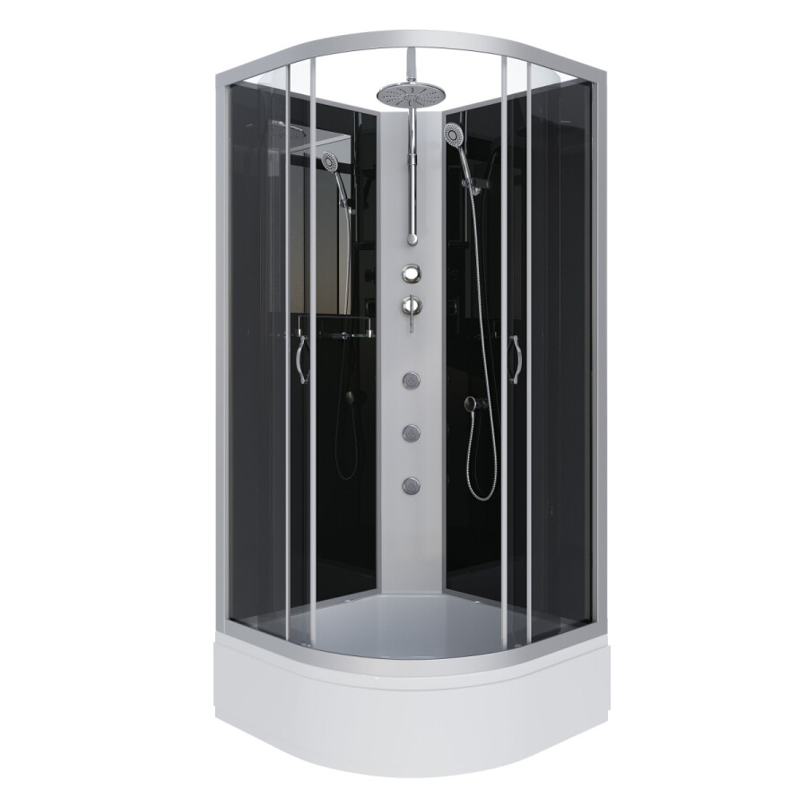Niagara Classic NG 3503-14BKTG Душевая кабина 80x80 Без крыши с тропическим душем и гидромассажем 35031434BKTG
