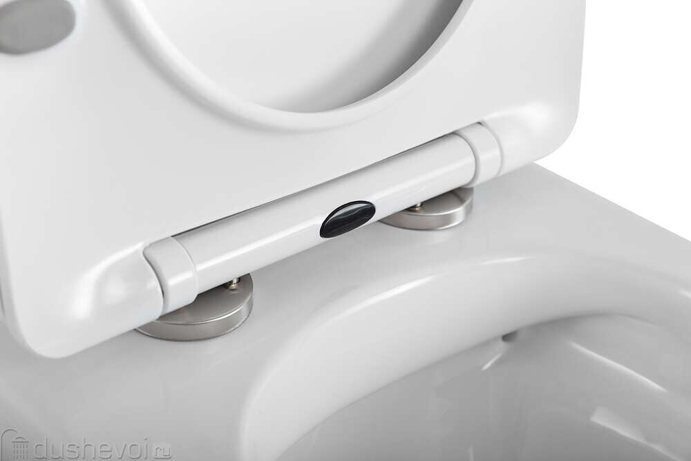 Унитаз подвесной BelBagno UNO 2.0 безободковый с сиденьем дюропласт soft close BB7306CHR/SC