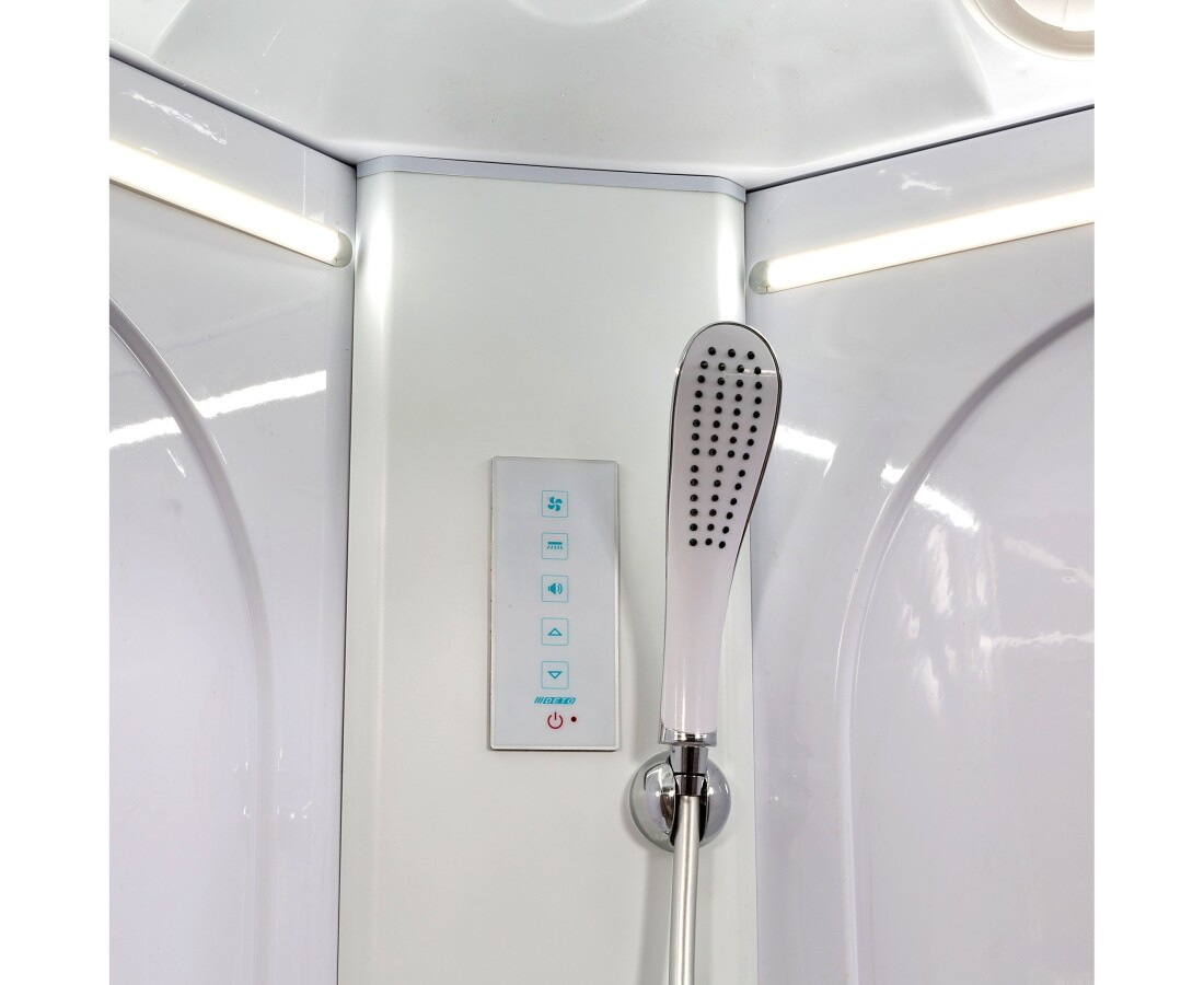 Deto душевая кабина 120х80 L602LLED+GM с гидромассажем левая