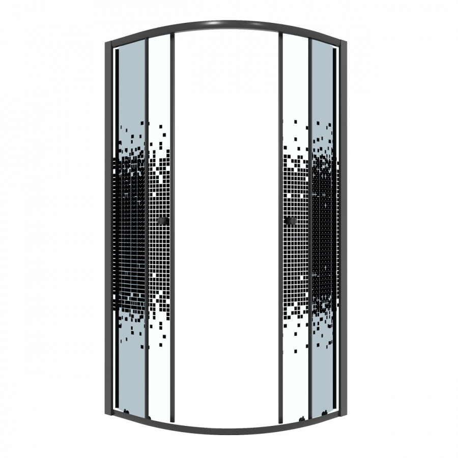 Душевой уголок 80x80 Niagara Eco NG-1003-14BLACK