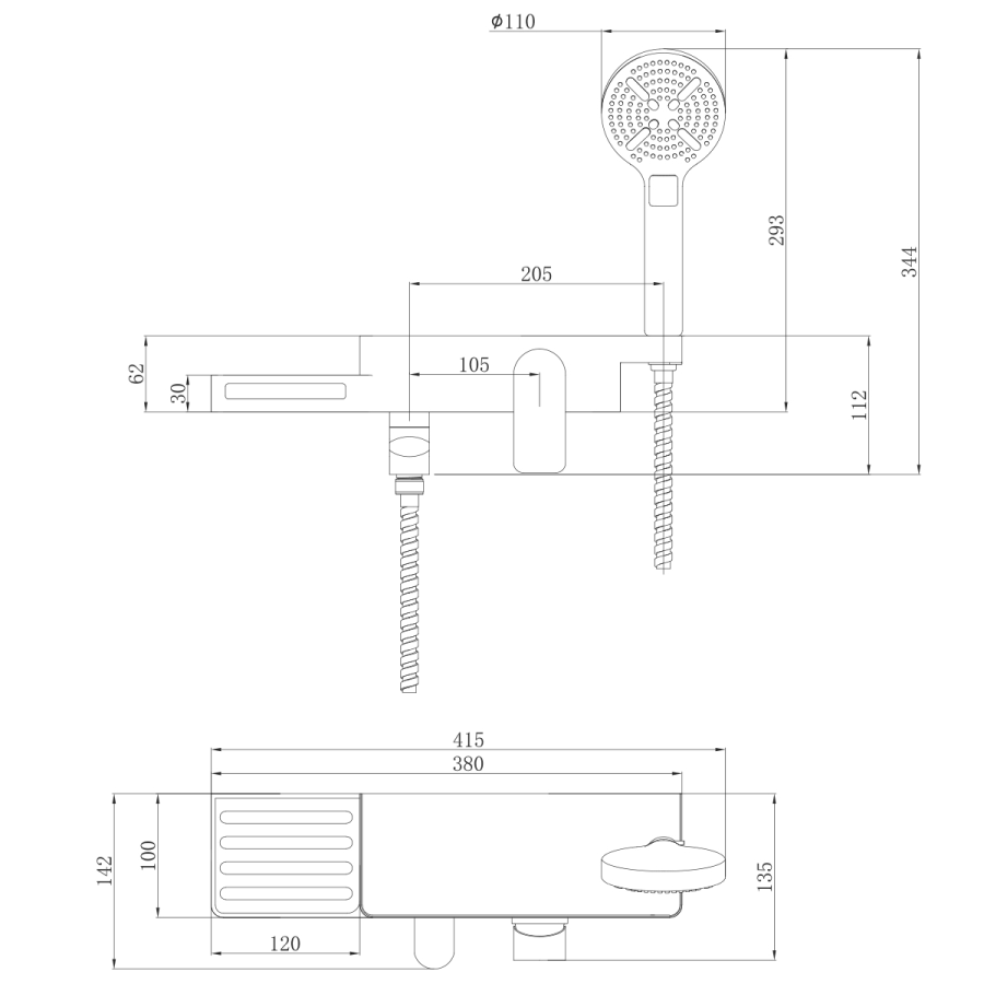 Lemark Bellario смеситель для ванны LM6914CW