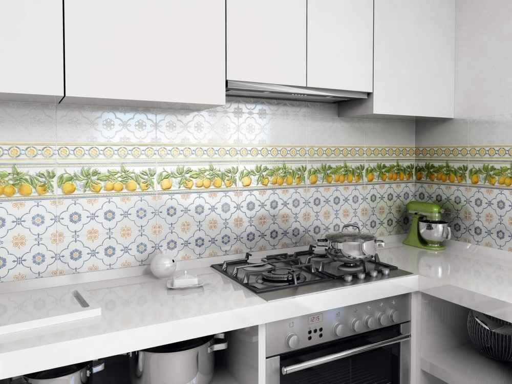 Kerama Marazzi Сорренто 15х40 см плитка настенная белая глянцевая 15051