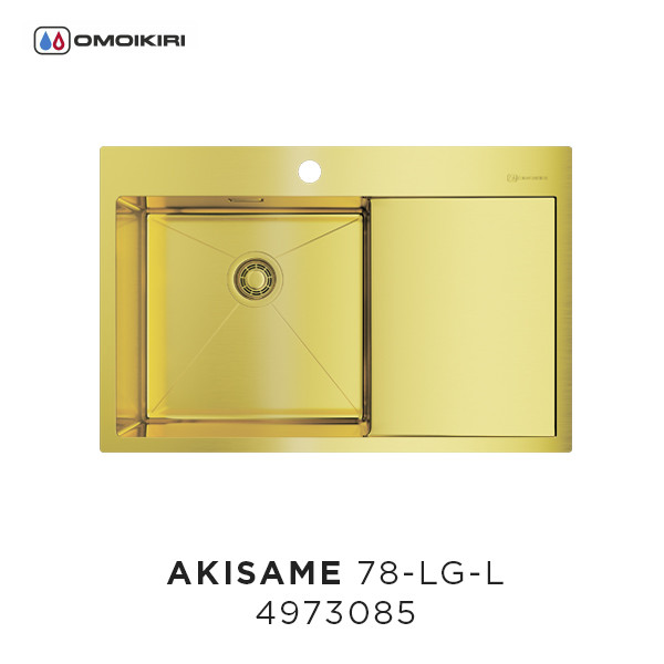Omoikiri Akisame 78-IN-R 4973061 кухонная мойка нержавеющая сталь R/L 78x51 см
