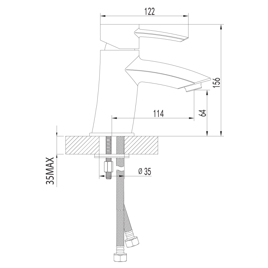 Lemark Atlantiss смеситель для раковины LM3206C