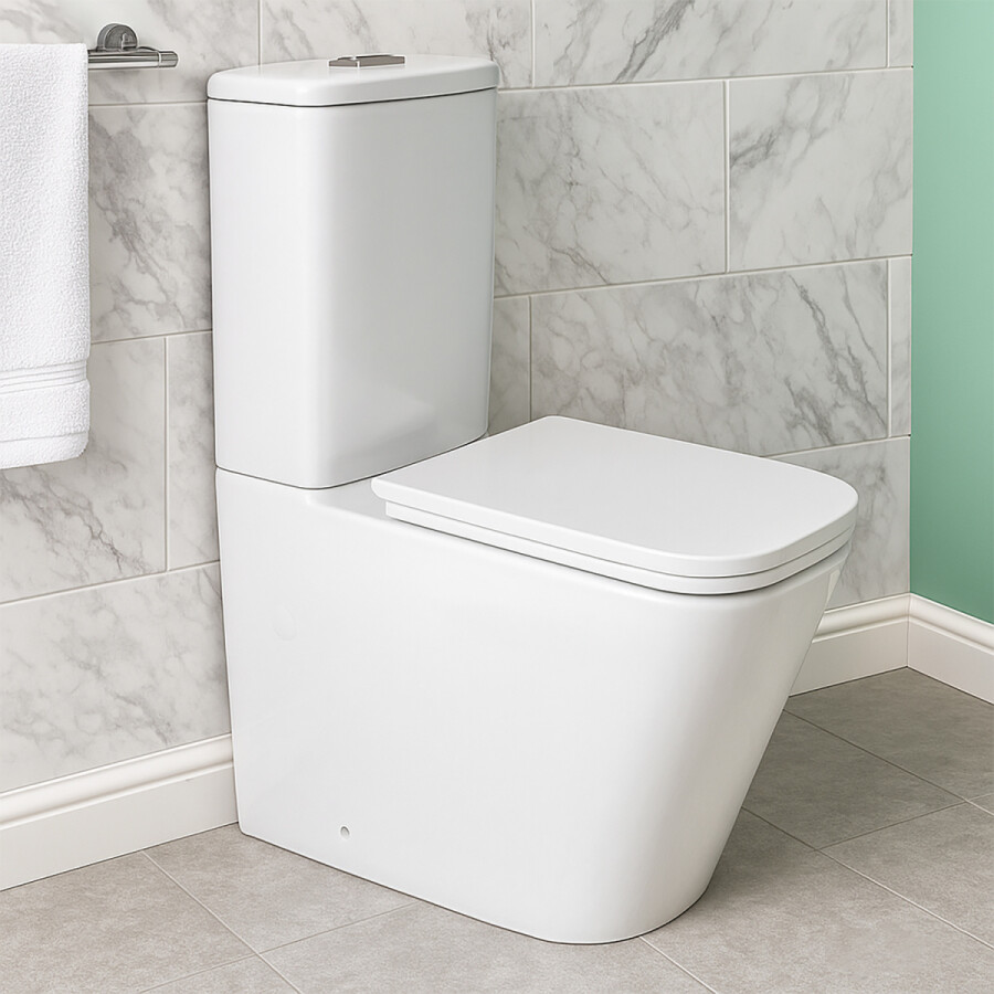 Унитаз-компакт Azario SAVIA 370х640х810 напольный, безободковый, система смыва Rimless, с быстросъемным сиденьем "Микролифт" AZ-8303D-s