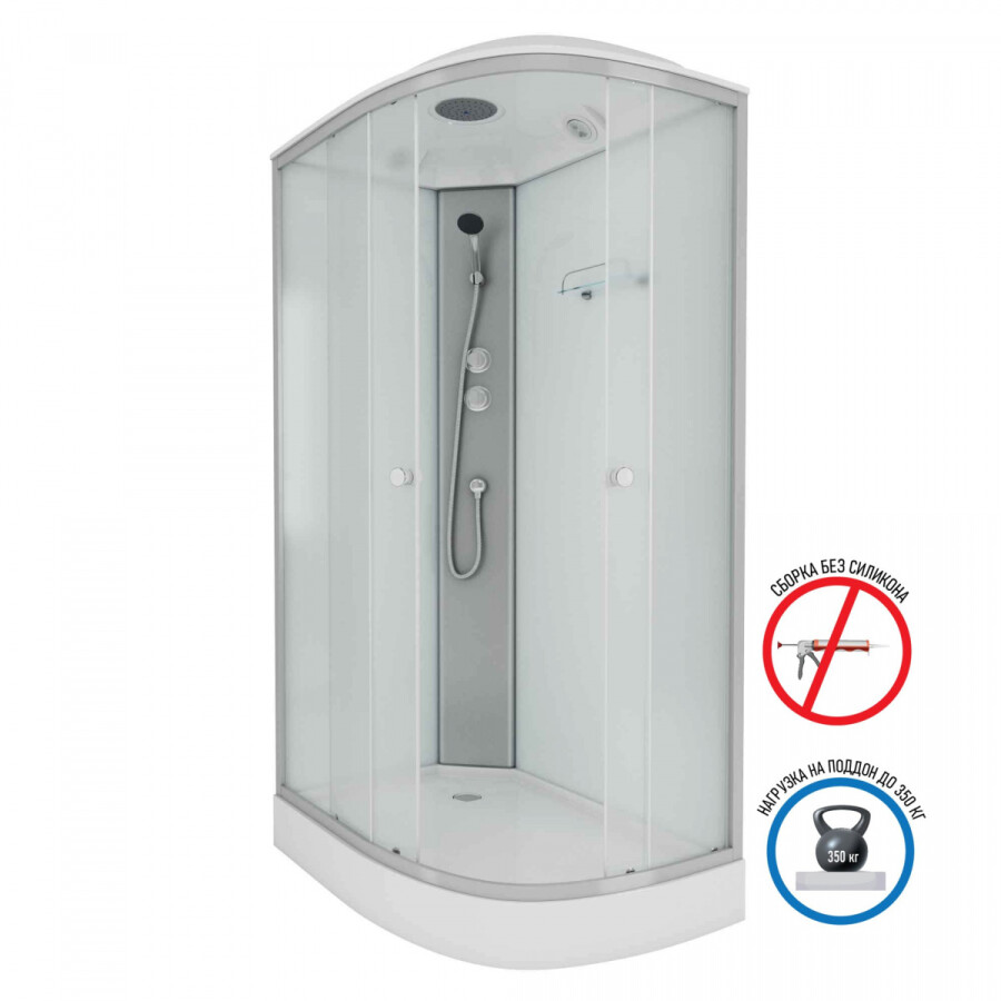 Niagara Eco Душевая кабина 120x80 Левая Тропический душ E120/80/13L/MT