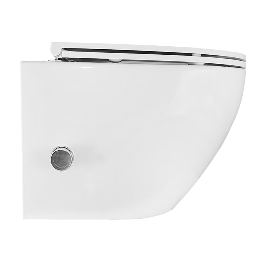 Унитаз подвесной Azario Grado 365х495х365 безободковый, с функцией биде, с быстросъемным сиденьем микролифт AZ-046E-NR