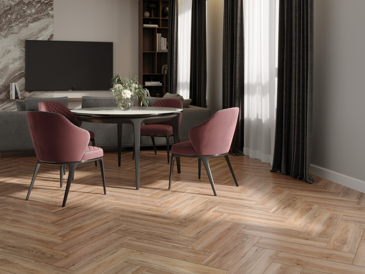 Керамогранит Cersanit Oakwood коричневый рельеф 18,5x59,8 A17489
