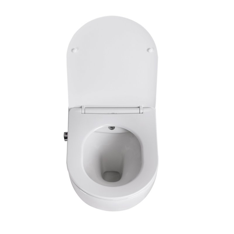 BelBagno унитаз подвесной с функцией биде и смесителем BB3105CHR-BS/SC