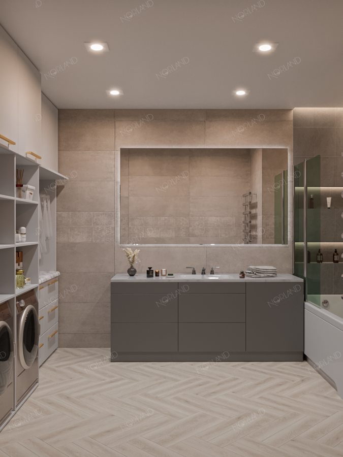 Alpine Floor Norland Lagom Parquet LVT Кварцвиниловая плитка Vakker 1034-1 590 x 118 x 2 mm