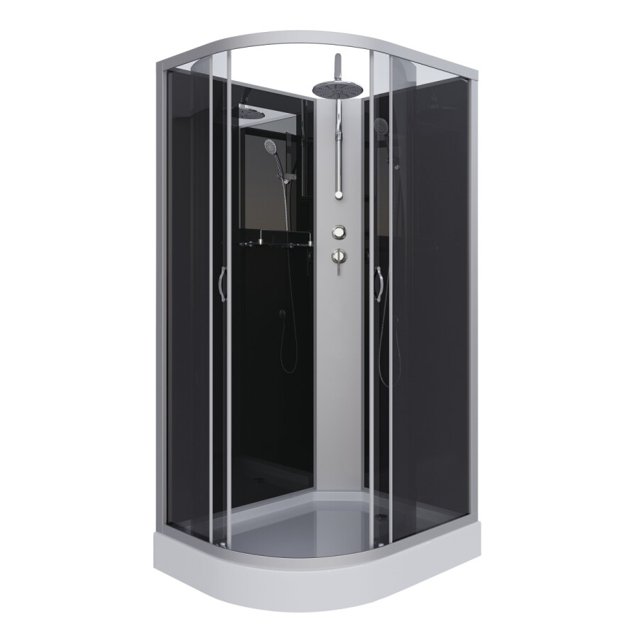 Niagara NG 3512-14RBKT Душевая кабина 120x80 правосторонняя Без крыши с тропическим душем 35121433RBKT