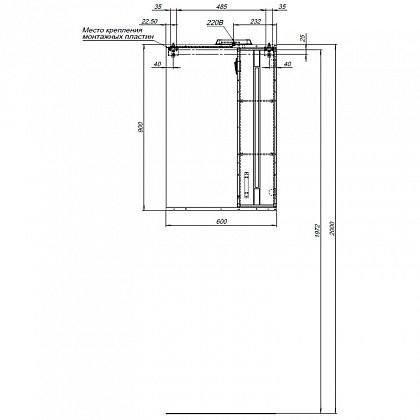 Зеркало-шкаф Aquanet Рондо 60*92,6 00189164