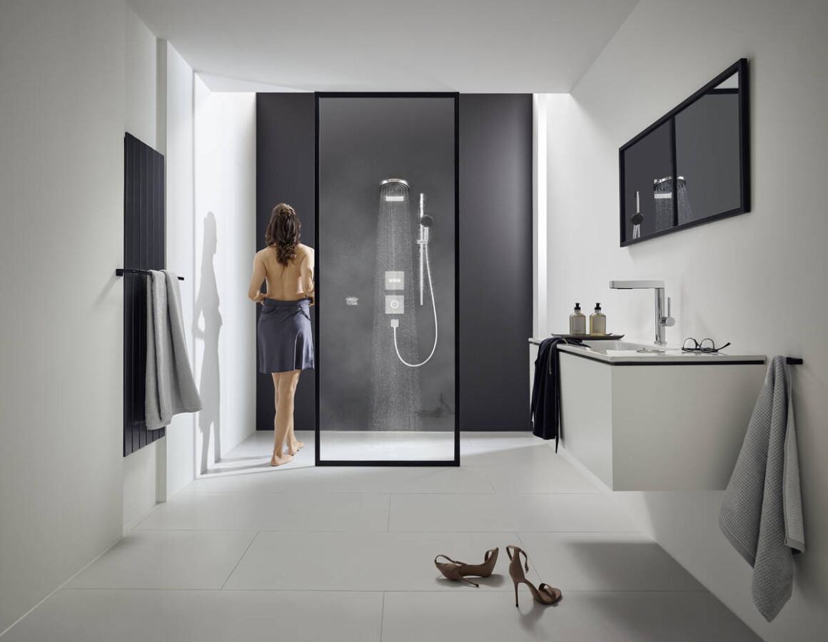 Hansgrohe Finoris Смеситель для раковины 230 с вытяжным душем 2jet с клапаном Push-Open хром 76063000
