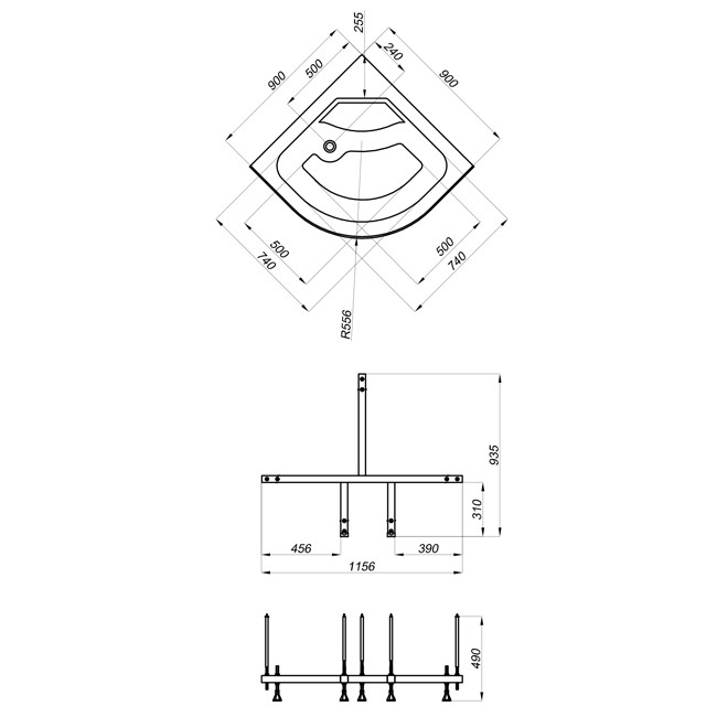 Triton Риф Б2 Душевой бокс 90*90*216 №3