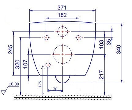 Унитаз подвесной с функцией биде Boheme Bianca Белый глянец c крышкой 961-SET-2-W