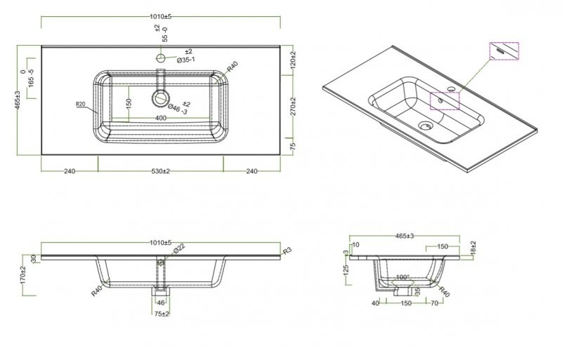 BelBagno KRAFT-1000-2C-SO-BO тумба под раковину подвесная