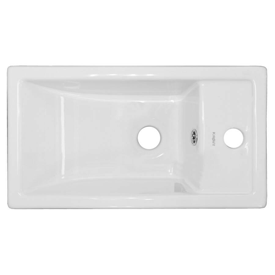 Комплект Тумба Azario KANTRI 45 450х250х775 подвесная, с раковиной Фостер 45, левая, белый глянец CS00097244
