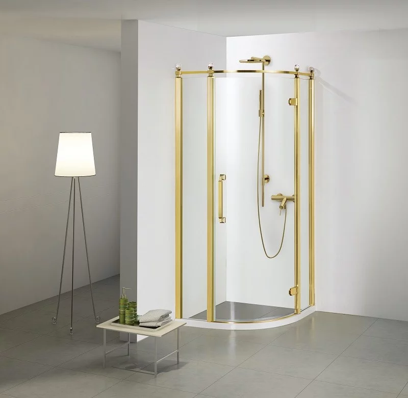 Azario Ontario душевое ограждение 90*90*200 AZ-NBB2231-R 900 GOLD