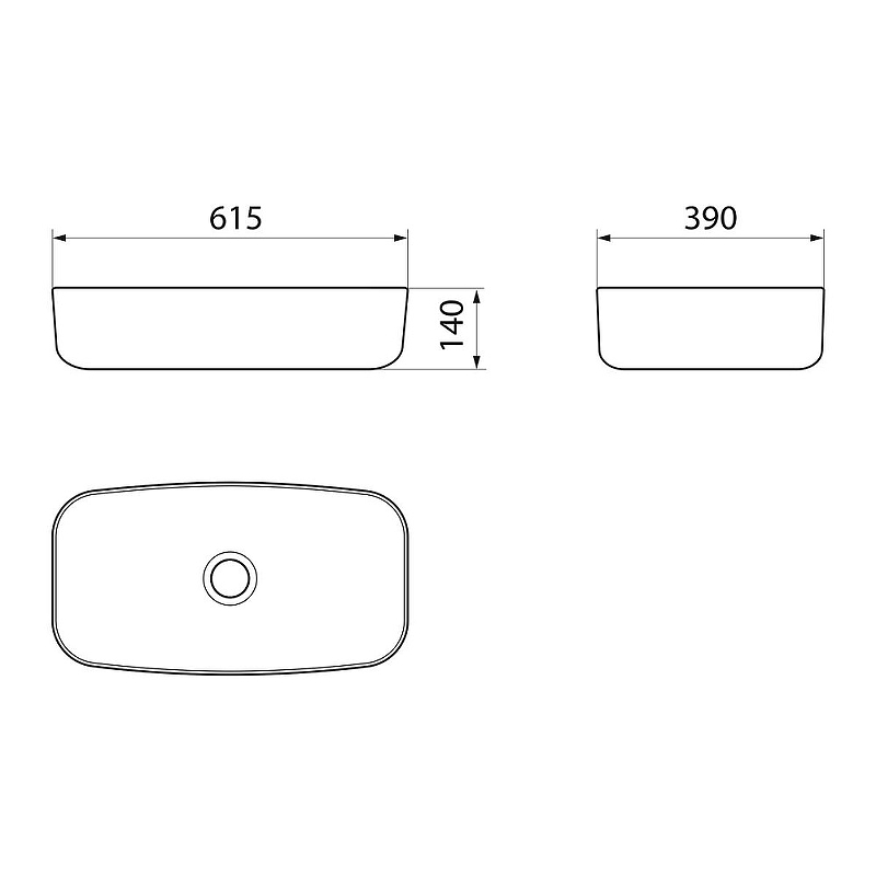 Point Веста 62 раковина-чаша накладная PN43702WB