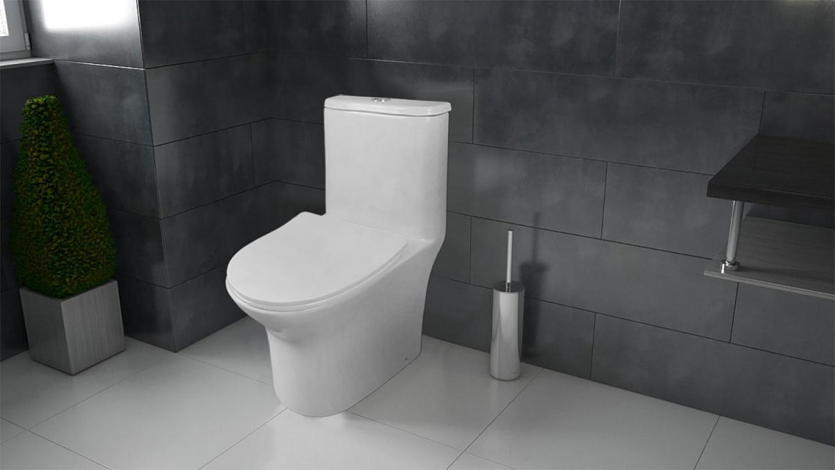 Azario Sente унитаз-моноблок с сиденьем-микролифт AZ-8614