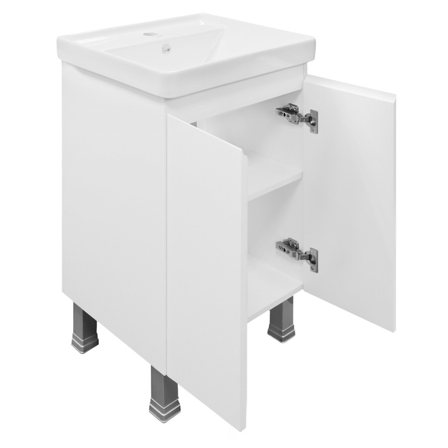 Комплект Тумба Azario Мила 50/Н напольная с раковиной Monte 50 CS00097990