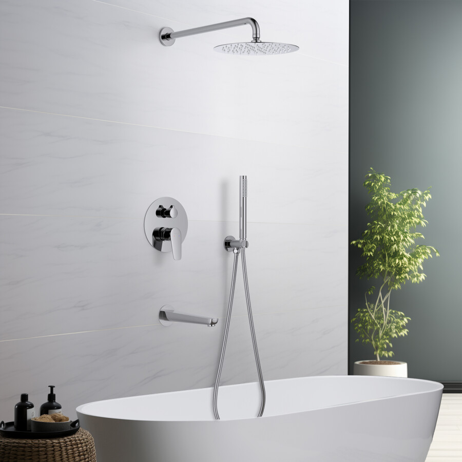 Aquatek Бетта Душевой комплект Set 4 в 1 AQ1173CR