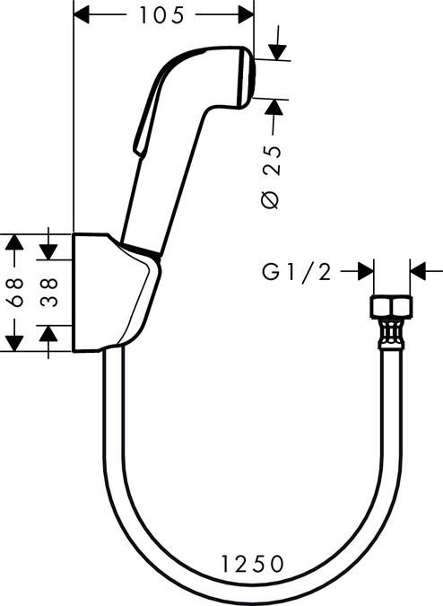Hansgrohe Logis 32127222 смеситель с гигиеническим душем набор хром