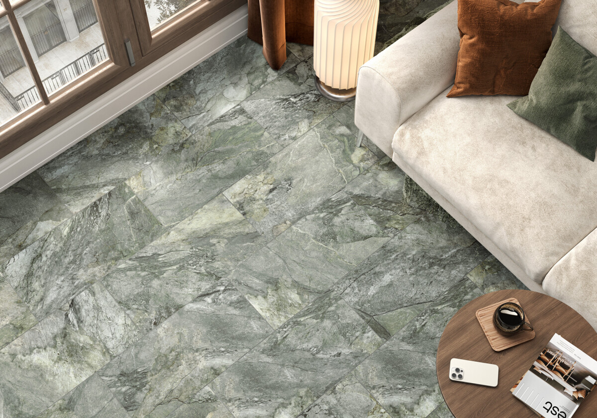 Керамогранит Delacora D30003M Slate Green матовый карвинг 300x600x9.5