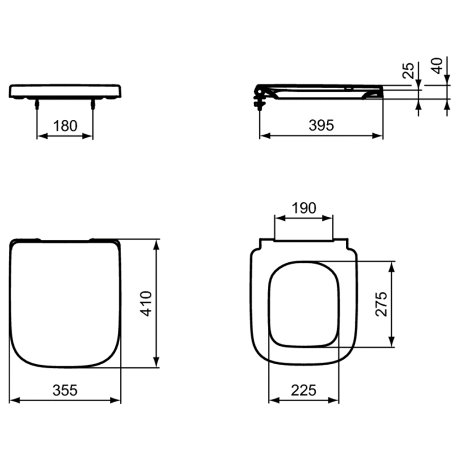 Ideal Standard i.life сиденье для унитаза T473701