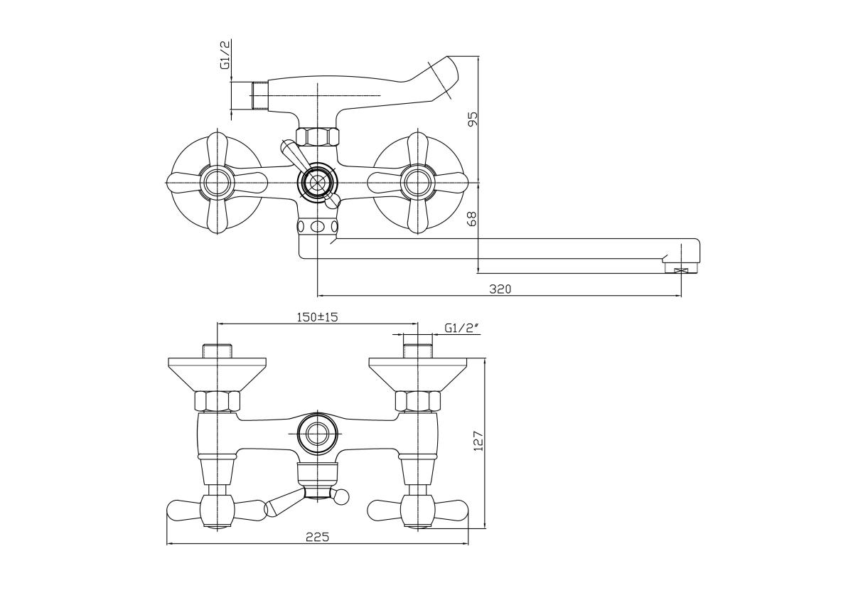 Haiba смеситель для ванны HB2125