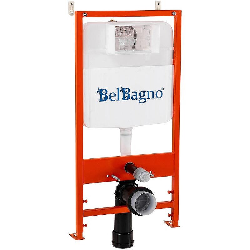 Комплект инсталляции Belbagno BB026/BB041CR с кнопкой смыва BB041CR хром