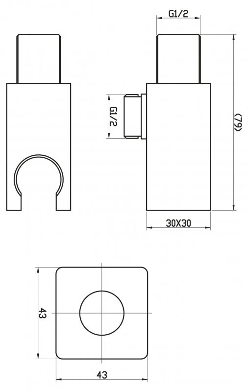BelBagno штуцер с держателем BB-DHLA-IN