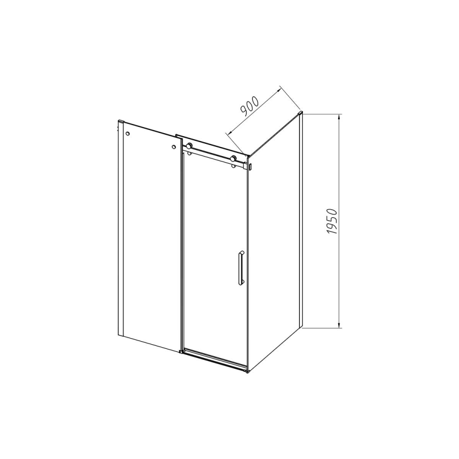 Vincea Como-N душевой уголок 120х90 см хром VSR-4CN9012CL