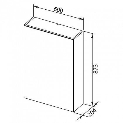 Зеркало-шкаф Aquanet Йорк 60*87,3 00202087