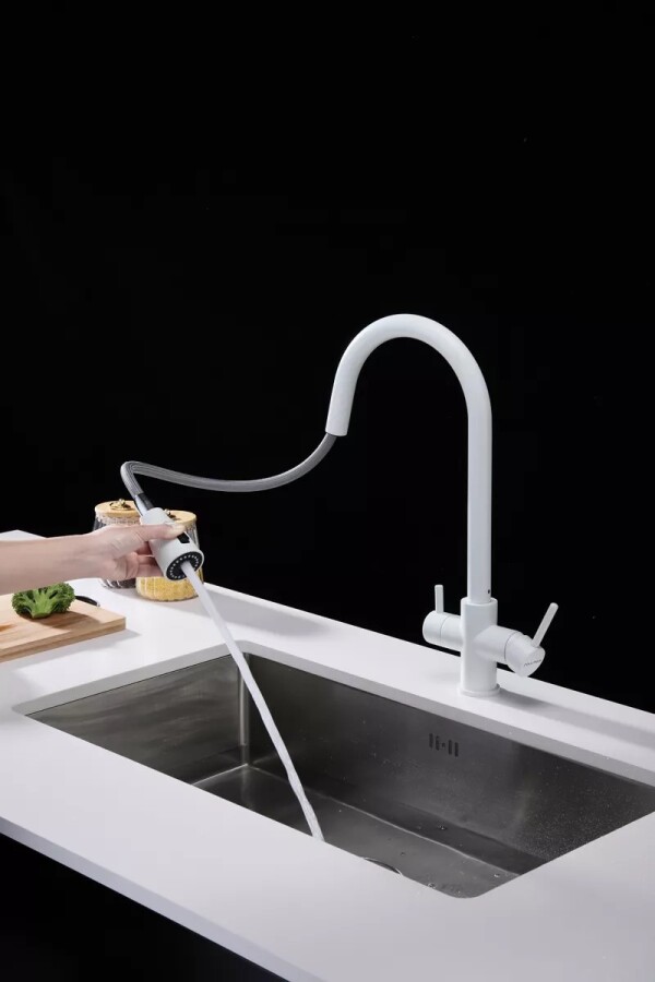 Смеситель для кухни с выдвижным изливом Lange La214212-431