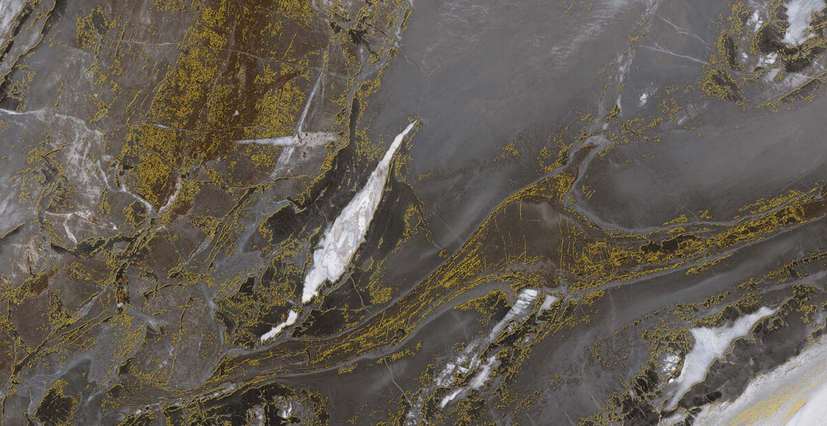 Керамогранит Azario Riverstone Gold 60x120 Carving H18004011G