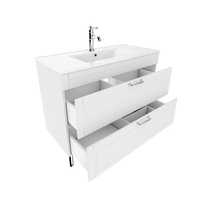 Iddis Oxford 100 тумба с раковиной OXF10W1i95K напольная