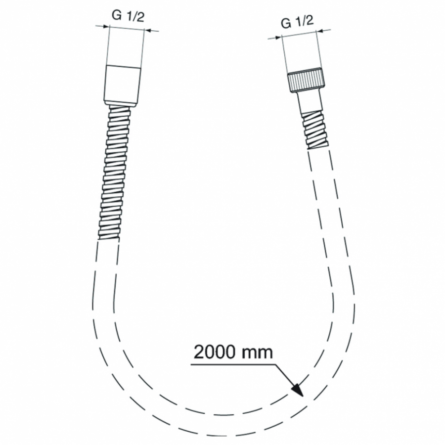 Ideal Standard душевой шланг 200 см BF200AA