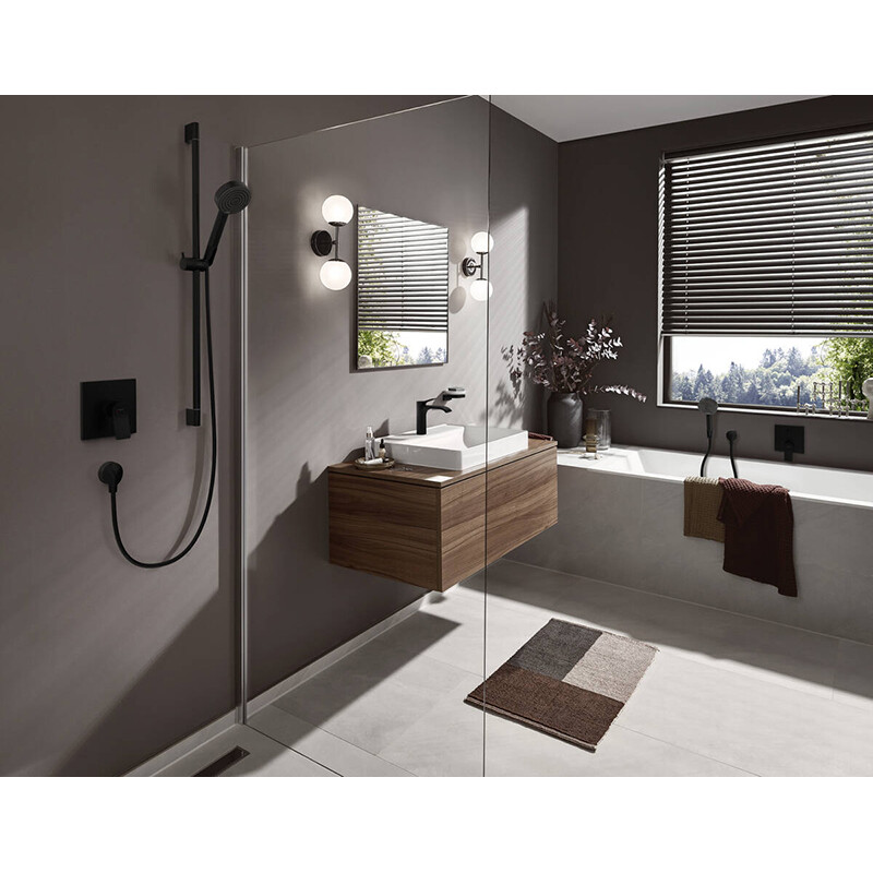 Hansgrohe Vivenis Встраиваемый смеситель для ванны черный матовый 75415670