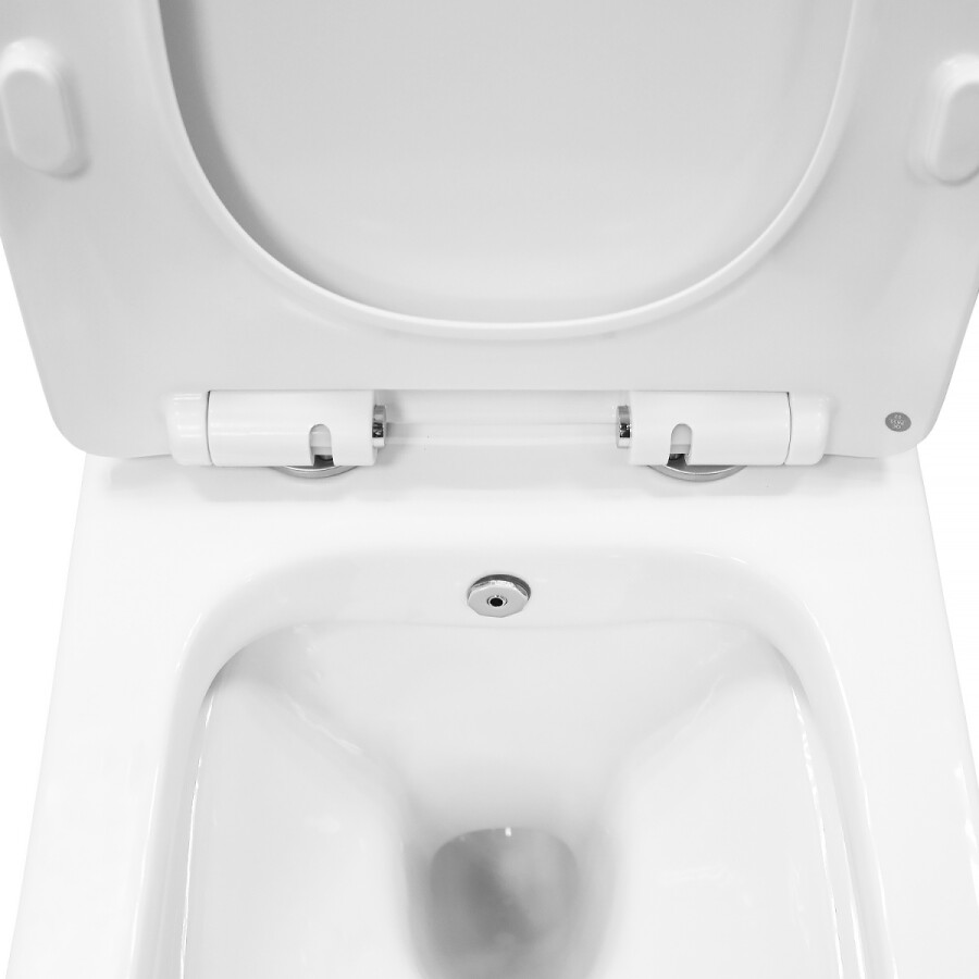 Унитаз подвесной Azario Nove 350х520х365 безободковый, c функцией биде, в комплекте быстросъемное сиденье микролифт AZ-9321B