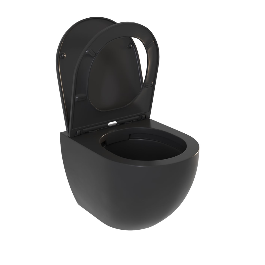 Sole PANDORA 2 BLACK унитаз подвесной крышкой Soft-close безободковый УТ000063637
