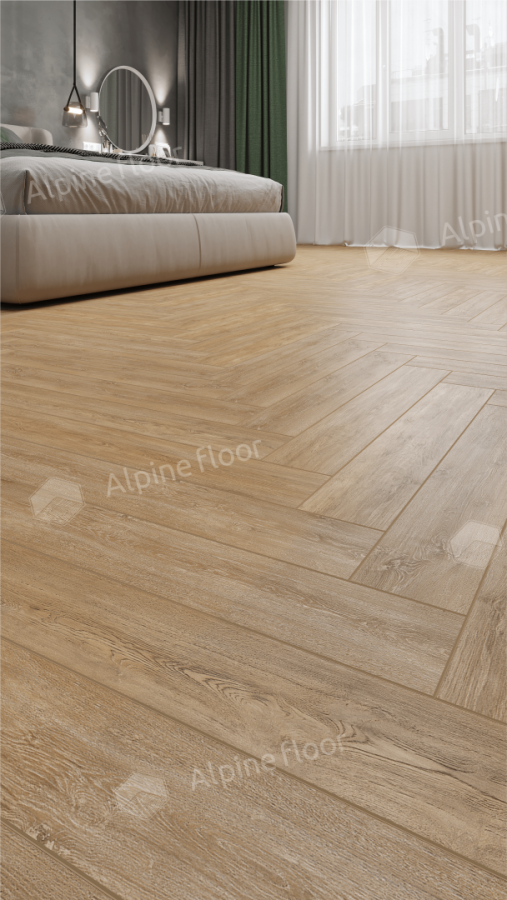 Ламинат Alpine Floor Herringbone LF102-3A Дуб Фландрия 606 х 101 х 8 mm