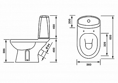 Оскольская керамика унитаз-компакт Лея Премиум, сиденье с микролифтом, белый 41301130315