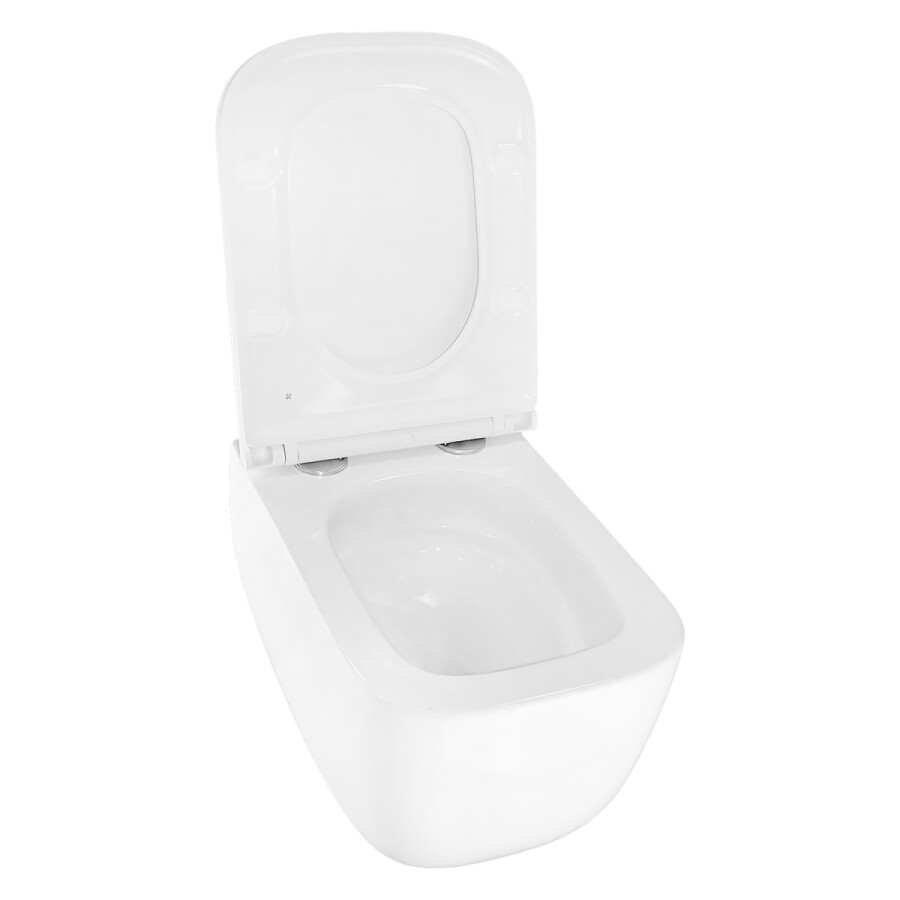 Унитаз подвесной Azario FOTE 340х480х350 безободковый, слив "Скрытое Торнадо", с быстросъемным сиденьем микролифт AZ-116-UQ3