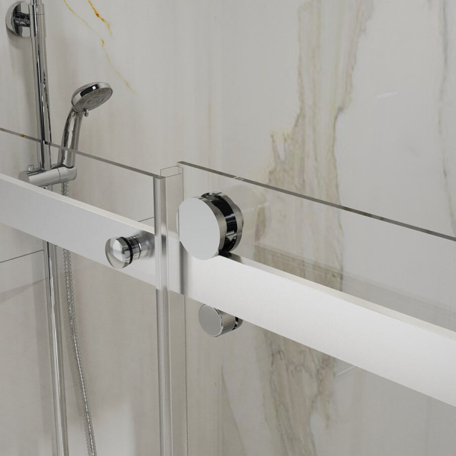 Душевая дверь Azario BERN 1700х1950, прозрачное стекло 6 мм, профиль брашированное золото AZ-733-170-BGL-CL